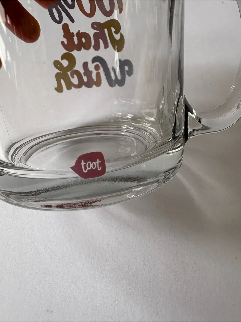 Talking Out Of Turn 100% That Witch Diner Mug Coffee Cup Clear Halloween Gift